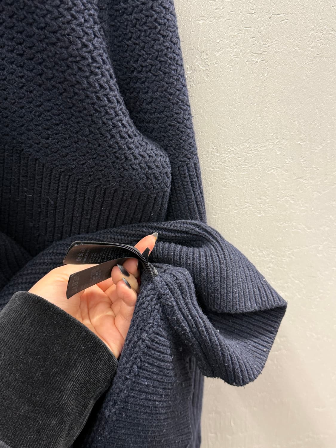 올세인츠 네이비 니트 L (185/108A) 상품이미지8