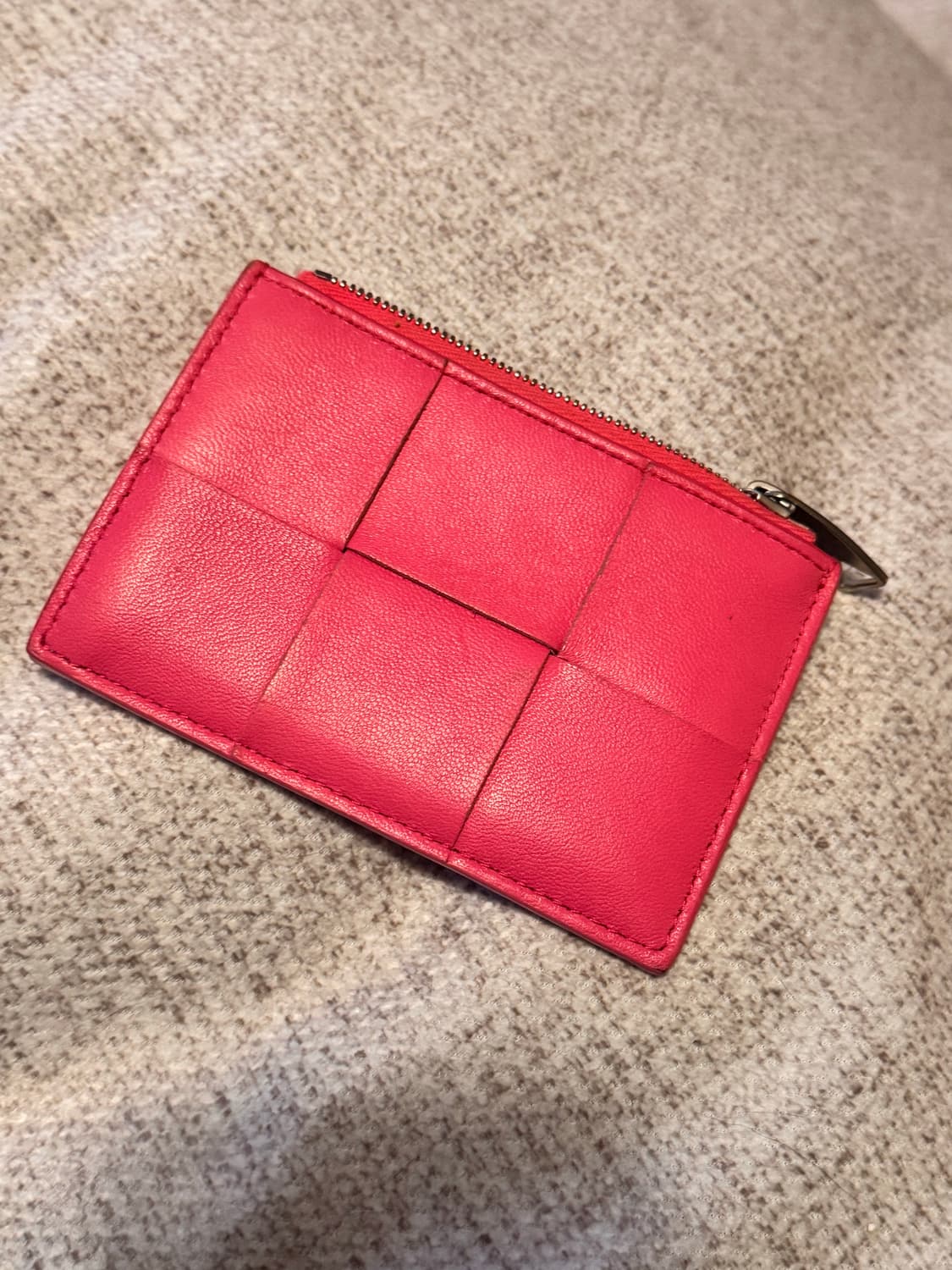 보테가베네타 카드지갑 / 지퍼 카드홀더 (꽃분홍 핑크) 상품이미지5