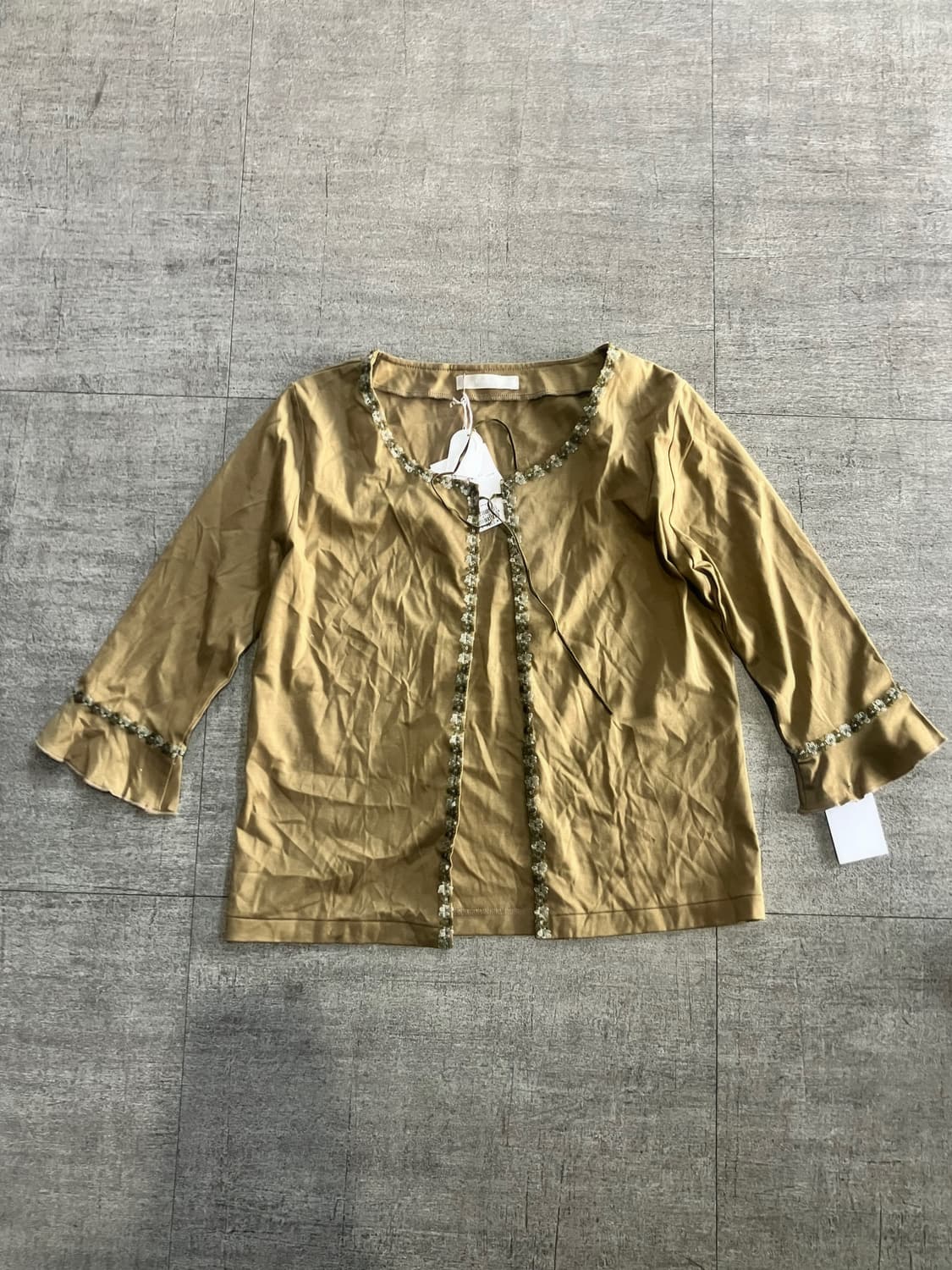 일본빈티지 Ketty 하구미모리걸 달천깔페어리 할메카지 플라워가디건 상품이미지1