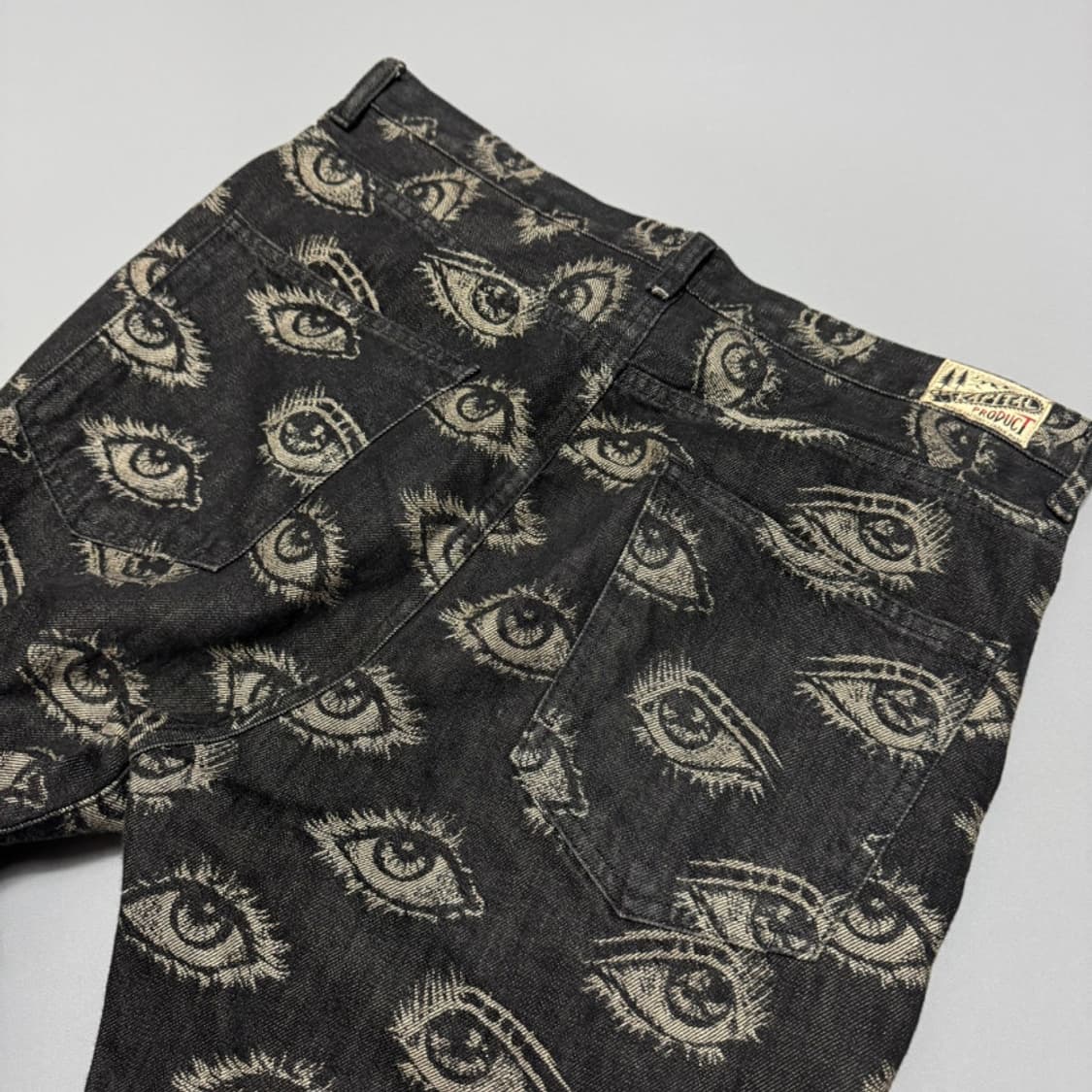 캐피탈(KAPITAL) 블랙컬러 스픽 이지 오카벨보 플레어 팬츠(34) 상품이미지5