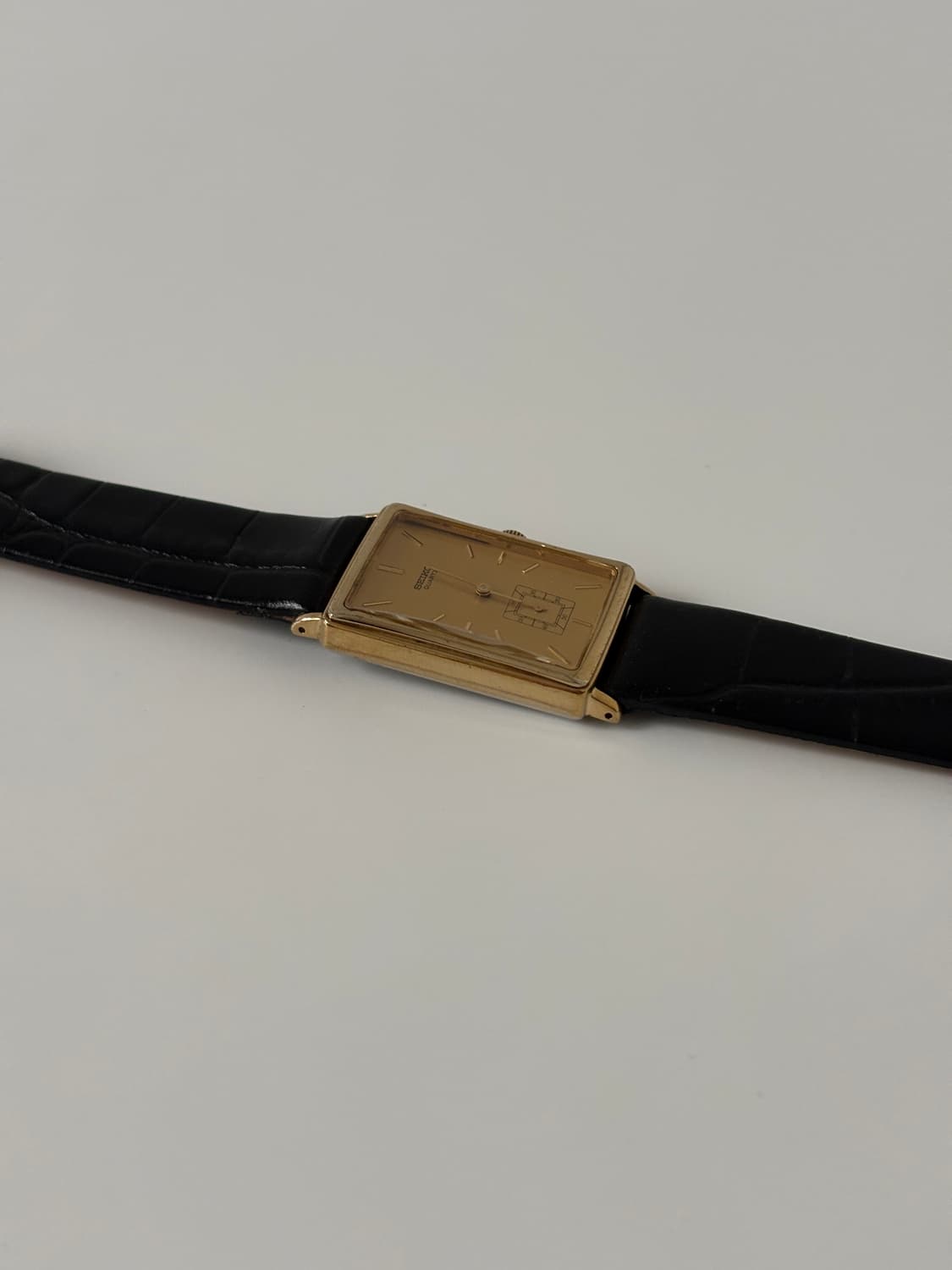 세이코 1980년대 Chariot 골드 탱크 쿼츠 남성 상품이미지6