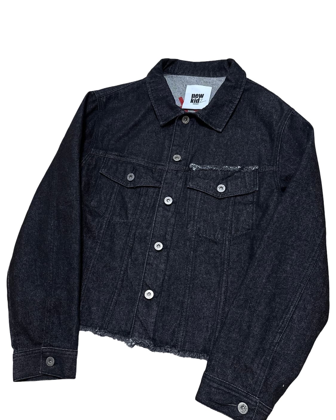 노앙 뉴키즈 흑청 데님 트러커 자켓 상품이미지3