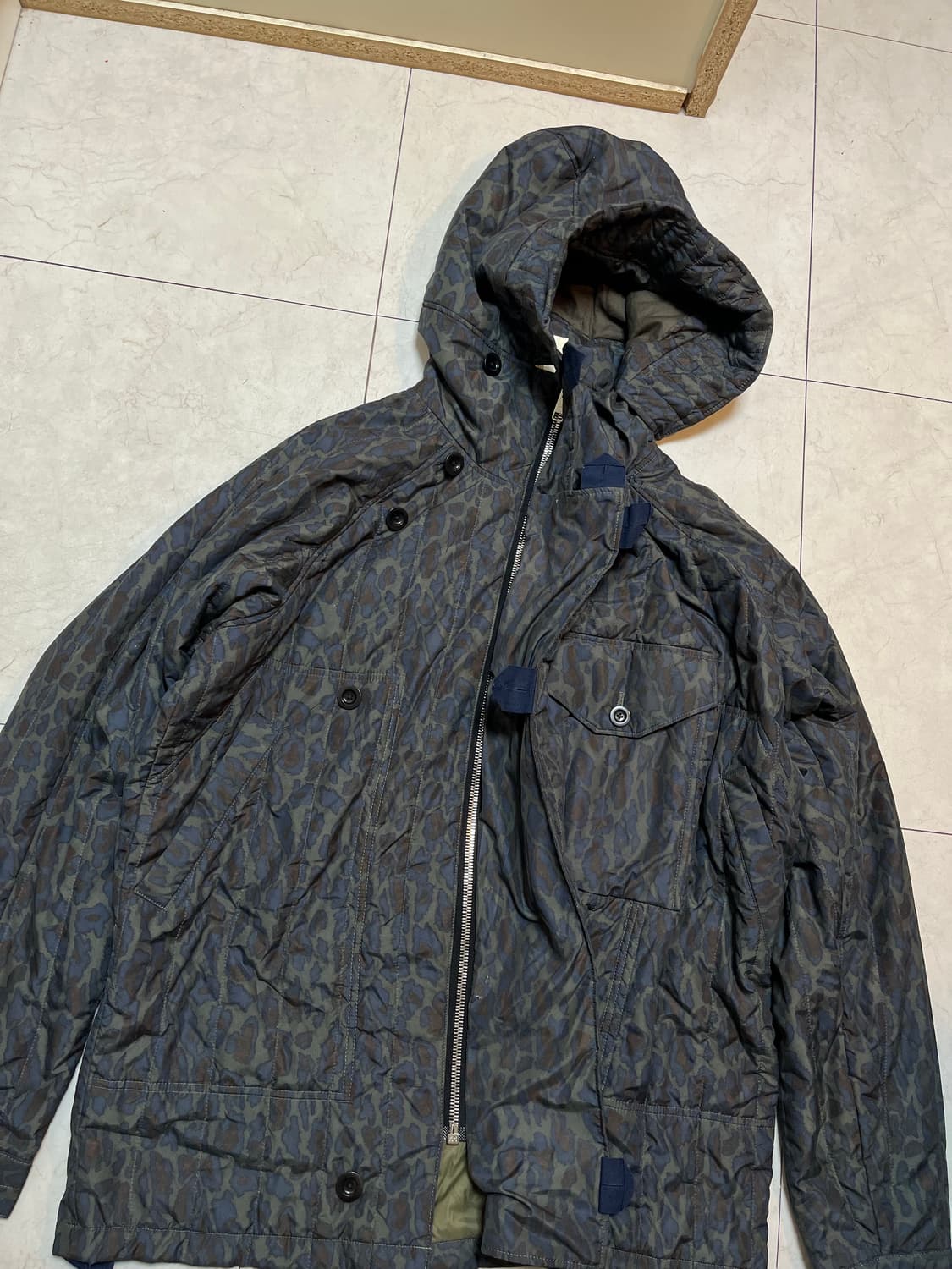 폴 스미스 Red ear 스웨덴 모터사이클 자켓 모티브 패딩 파카 상품이미지4