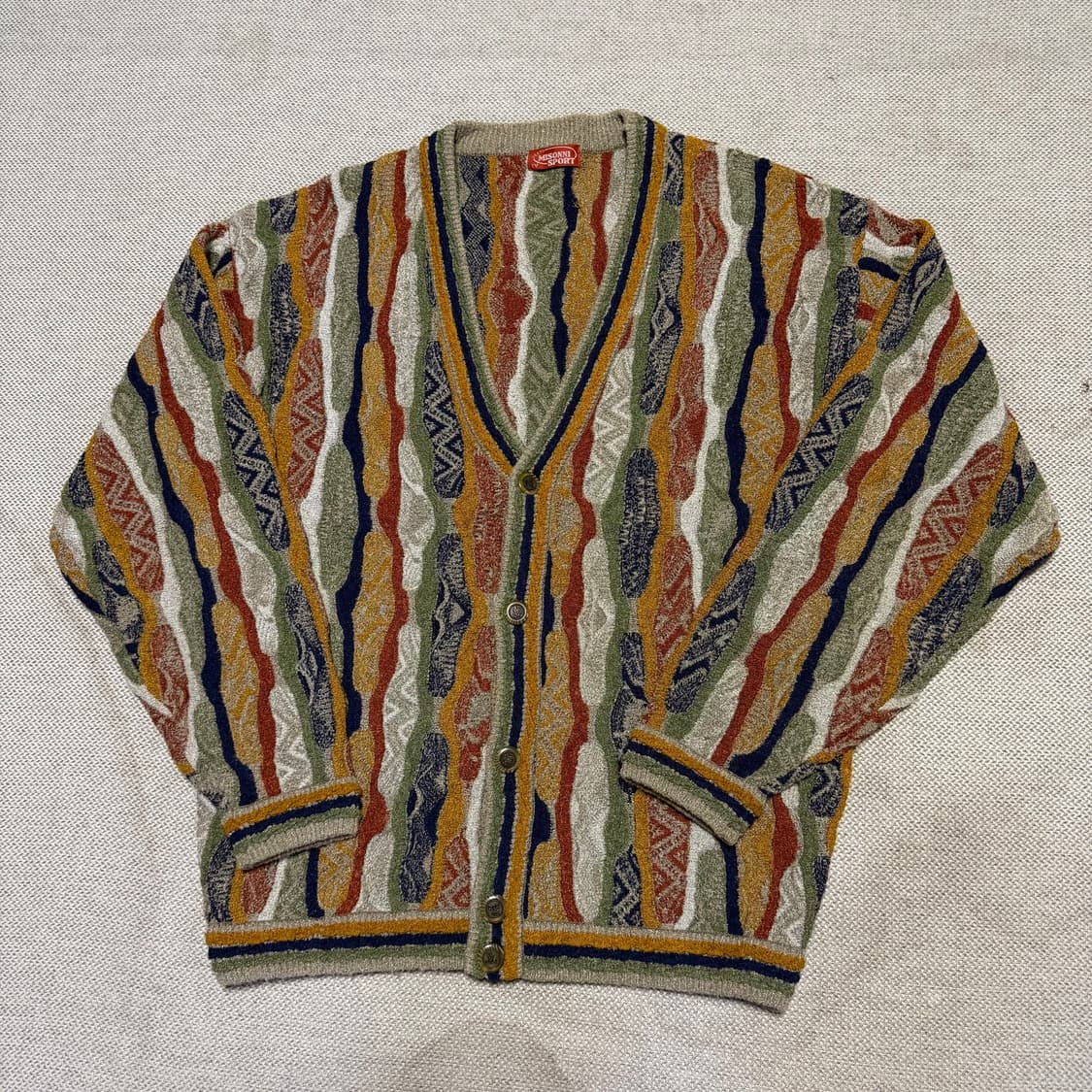 미쏘니 패턴 니트 가디건 상품이미지1