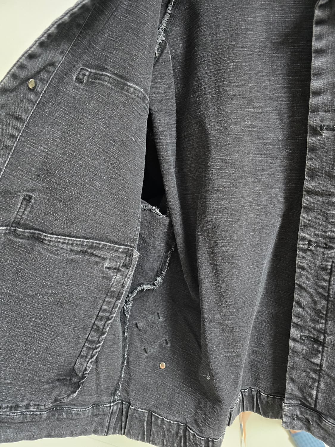 시스템옴므 흑청자켓 상품이미지3