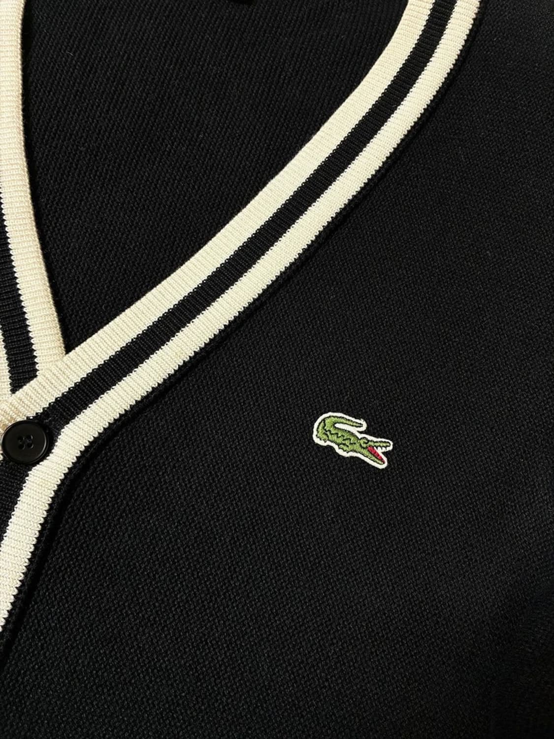 라코스테 스몰 로고 시그니처 트리밍 니트 가디건 PN7626 상품이미지4