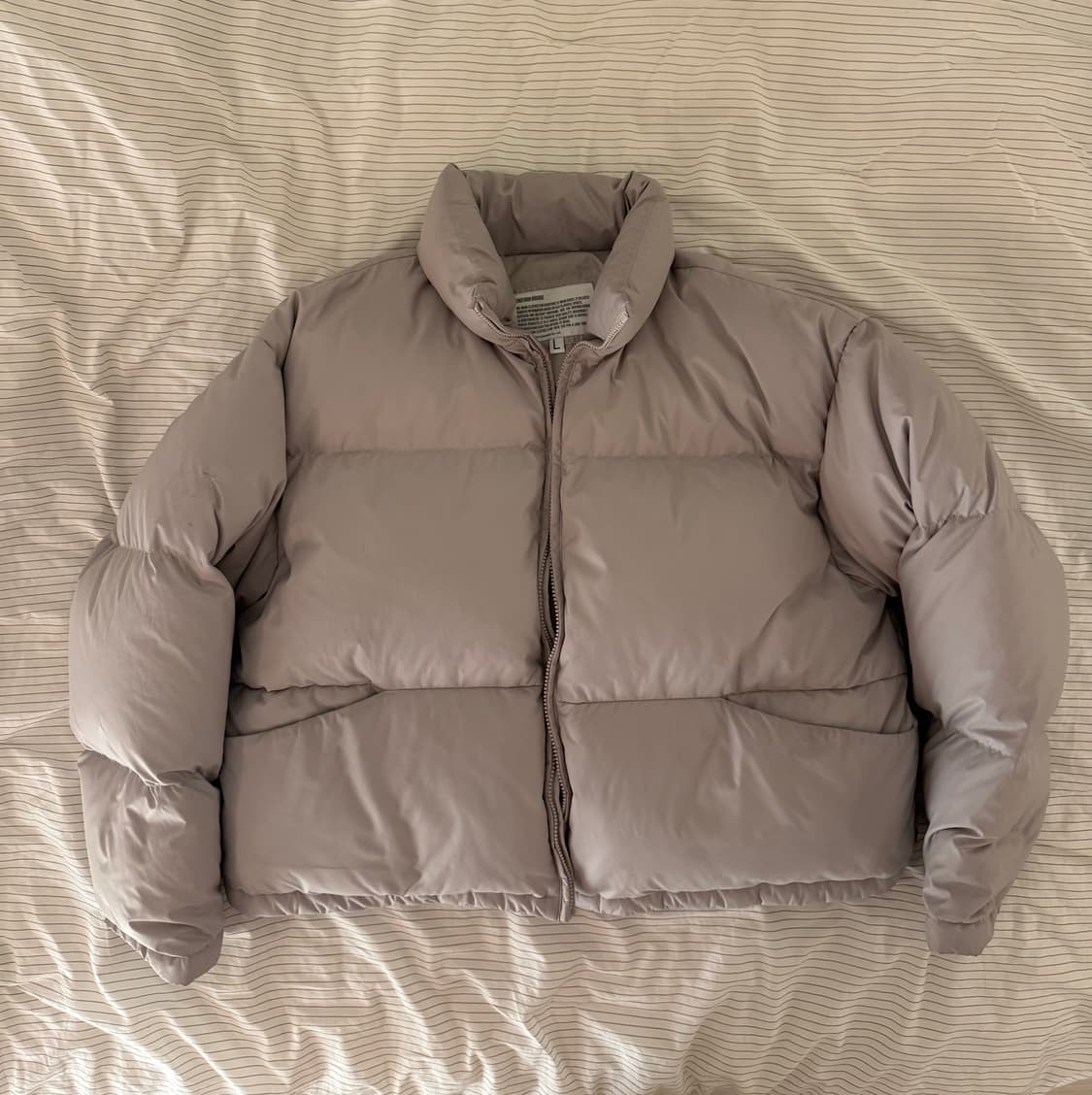 유니폼 브릿지 21fw light down parka light grey 상품이미지2