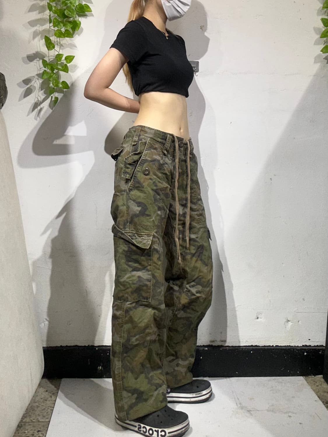 리바이스 카키 카모 와이드 카고 팬츠 30 상품이미지1