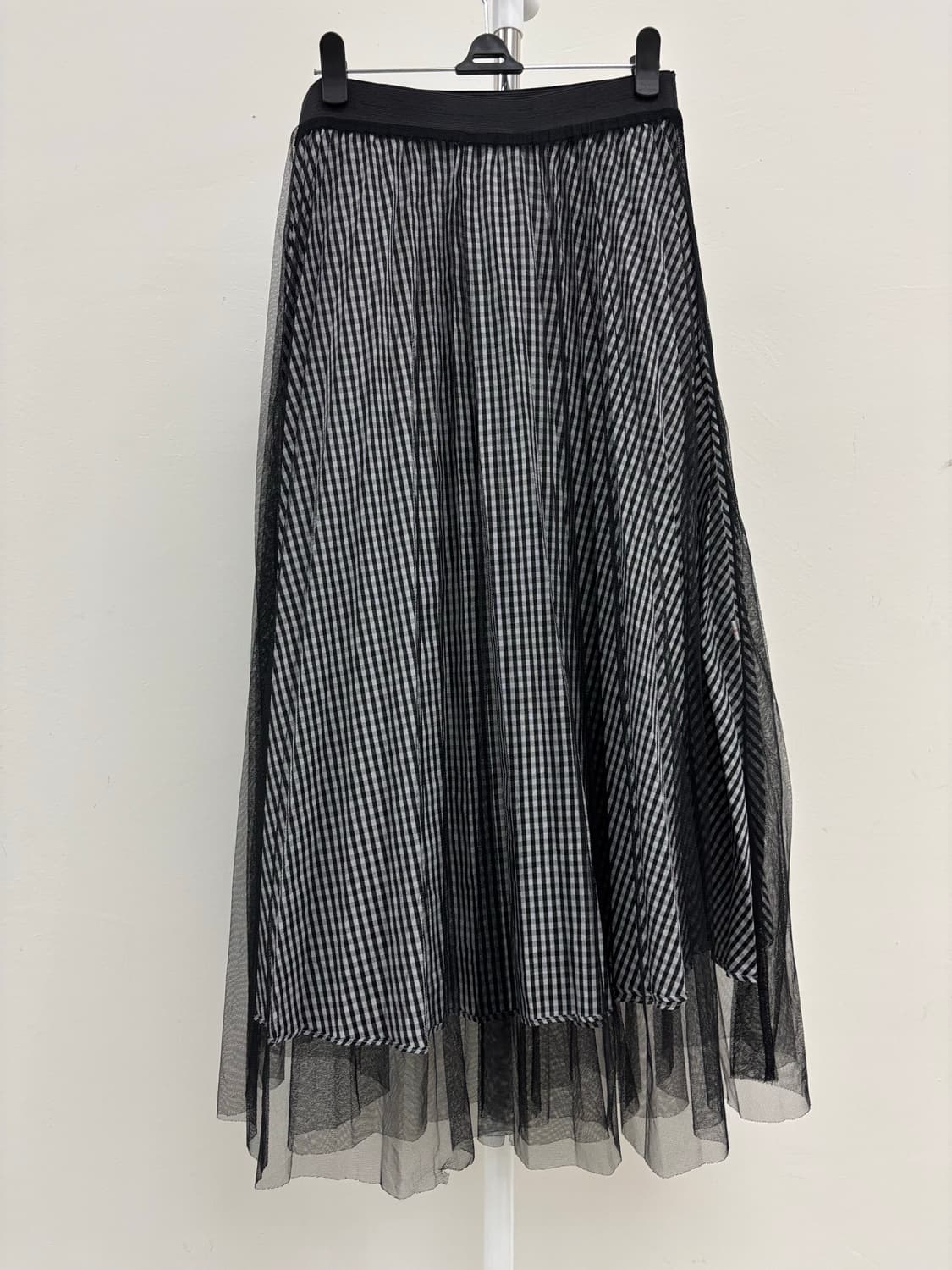 빈티지 리버시블 블랙 샤 스커트 상품이미지3