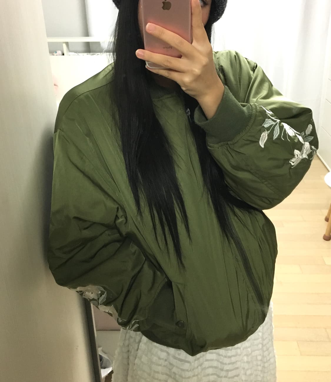 빈티지 누빔 항공 점퍼 상품이미지1