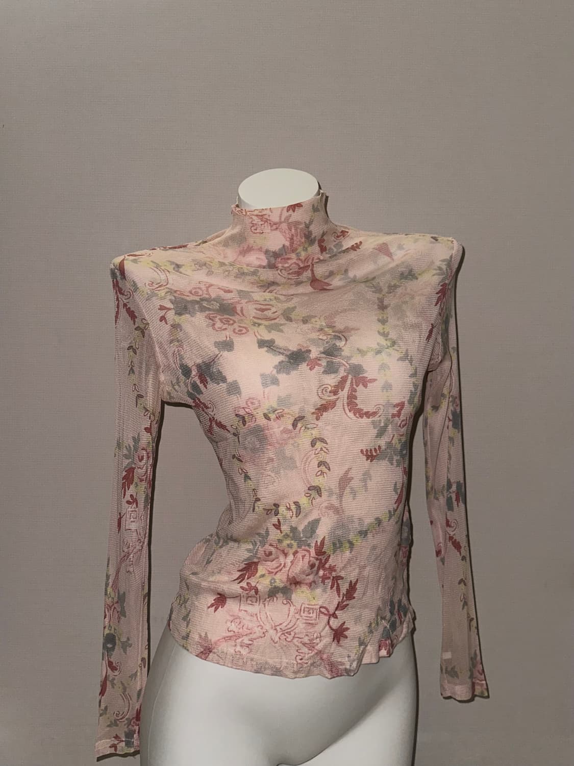 페어리코어 시스루 반폴라 롱슬리브 상품이미지1