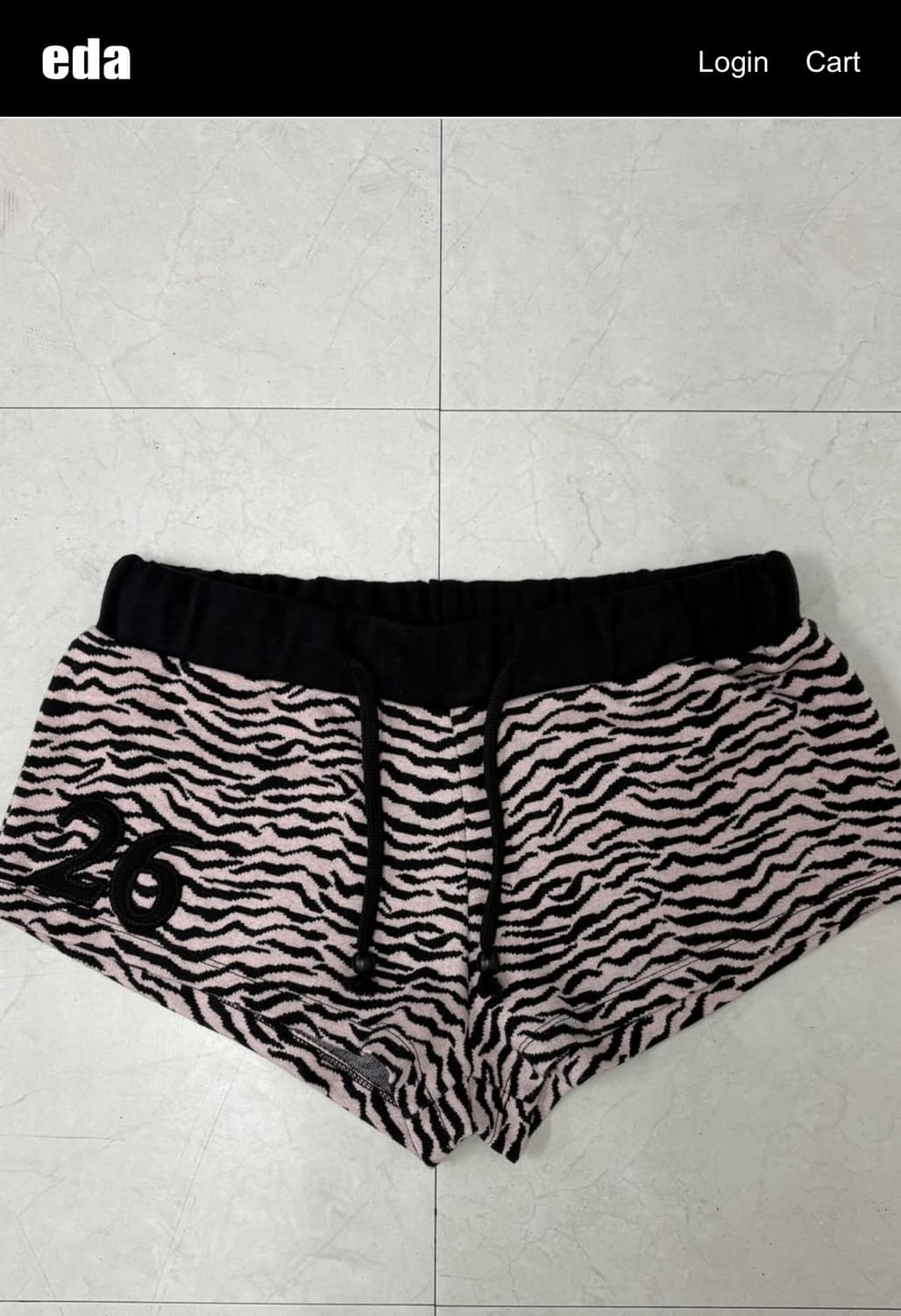 Eda 지브라 팬츠 핑크 상품이미지1