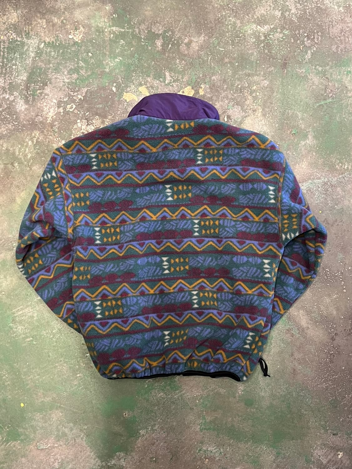 90's [M] 올드 콜롬비아 빈티지 아즈텍 플리스 자켓 USA 상품이미지10