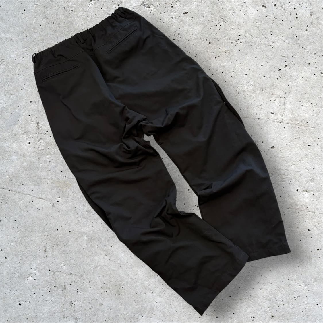 [2] 산산기어 웨이브 블랙 스냅 버튼 트랙 팬츠 D753 상품이미지2