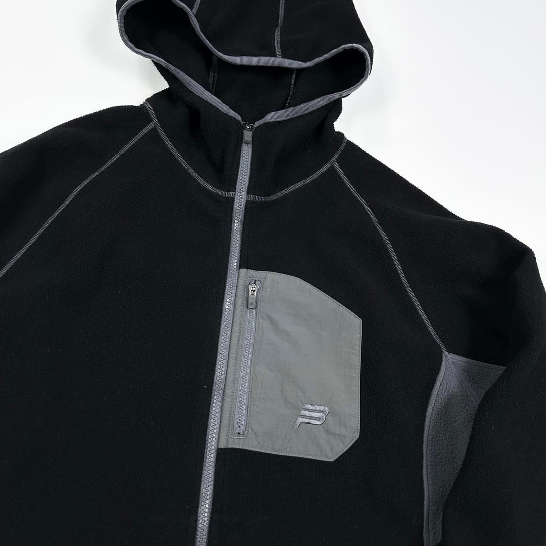 빈폴 스포츠 고프코어 플리스 후드집업 블랙 그레이 L 상품이미지3