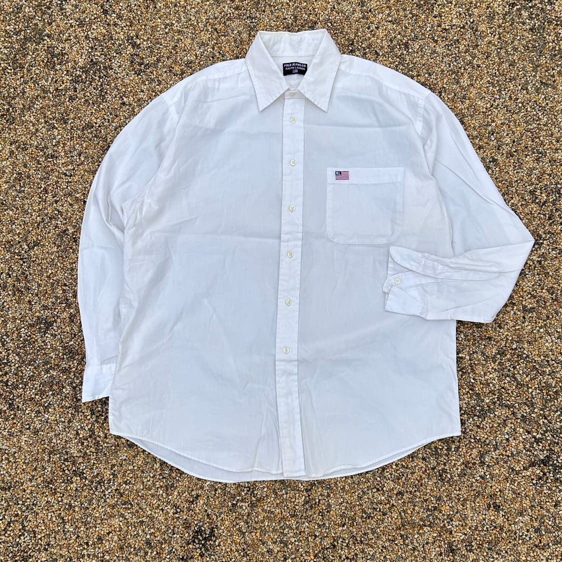 폴로 진스 성조기 로고 포플린 셔츠 상품이미지1