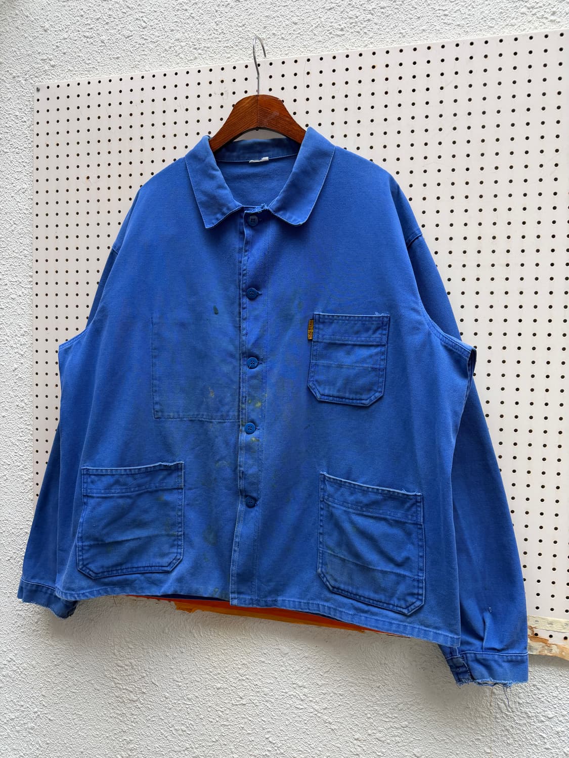 (BIG SIZE)WASHED BLUE OLD 빅사이즈 프렌치워크자켓 상품이미지4