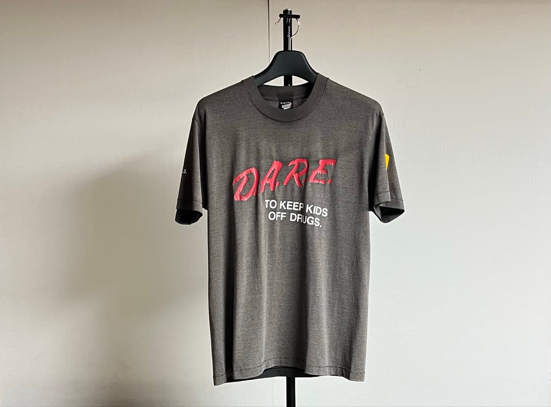 빈티지 dare 유머 반팔 티셔츠 상품이미지1