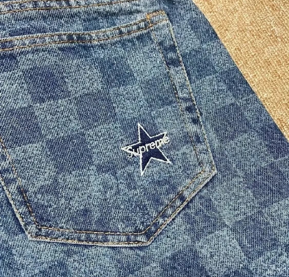 슈프림 체커보드 데님 팬츠 32 상품이미지4