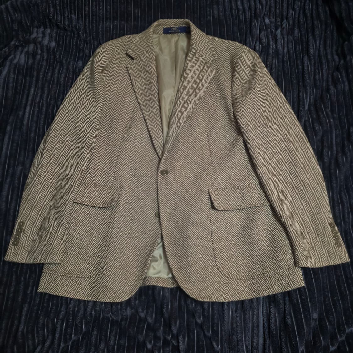 폴로 신형 베이지 헤링본자켓 XL(110) 상품이미지1