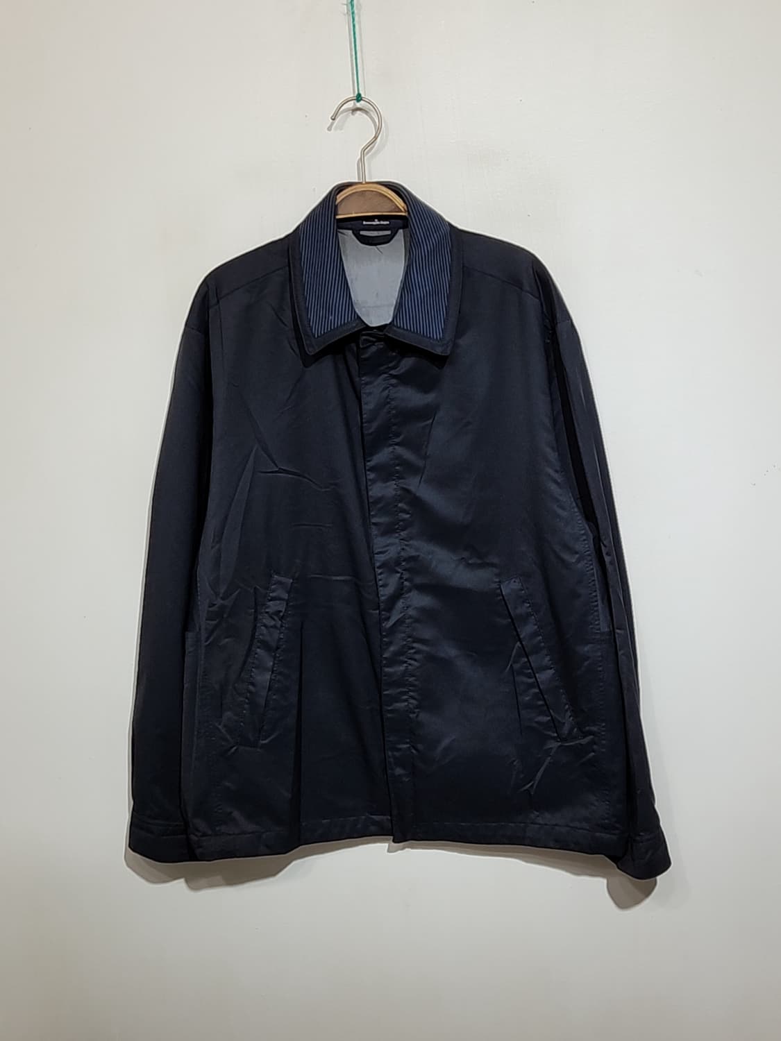 (L) 에르메네질도 제냐 점퍼 블랙 코팅자켓 이태리판  상품이미지1