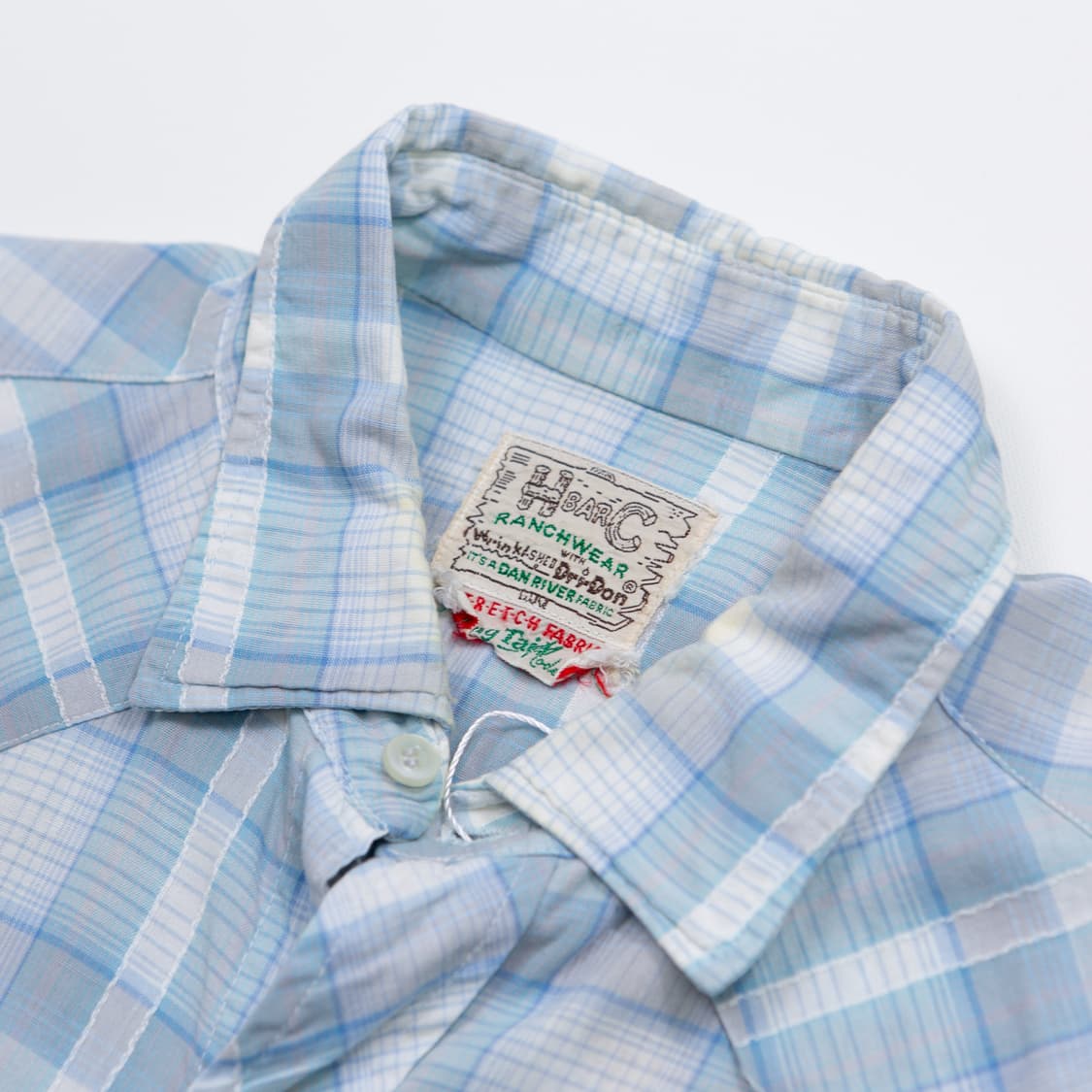 70s H Bar C 랜치웨어 체크 웨스턴 셔츠 상품이미지4