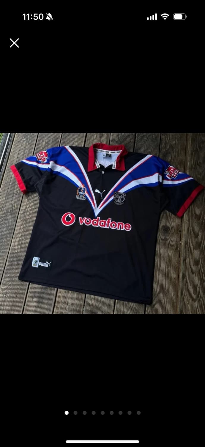 퓨마 2002 올드스쿨 뉴질랜드 워리어스 럭비 리그 nrl 유니폼 상품이미지1