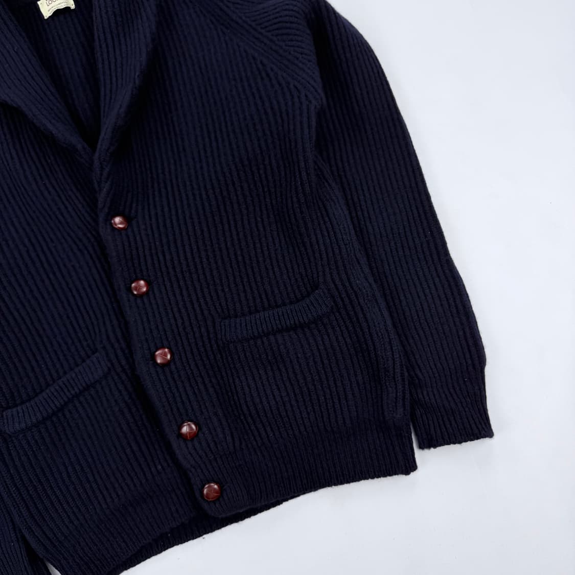 윌리엄로키 숄카라 가디건 네이비 상품이미지6