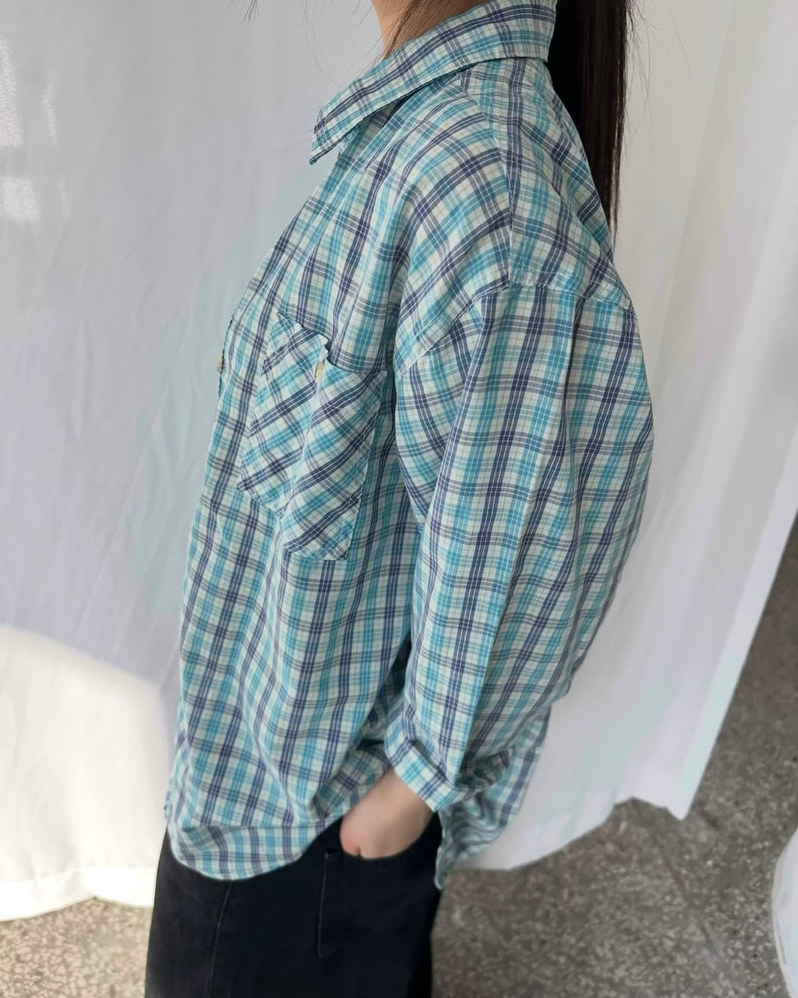 쿨 체크 셔츠  상품이미지3