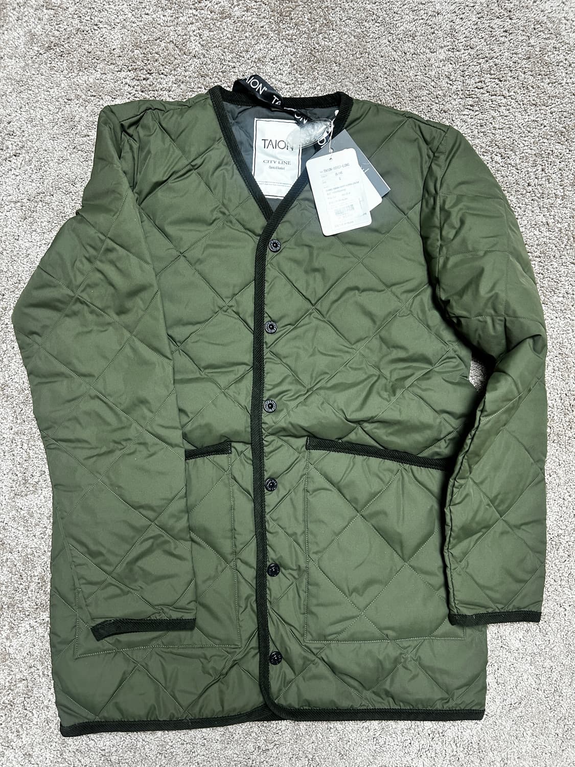 *새상품 *타이온 퀼팅 자켓  상품이미지5