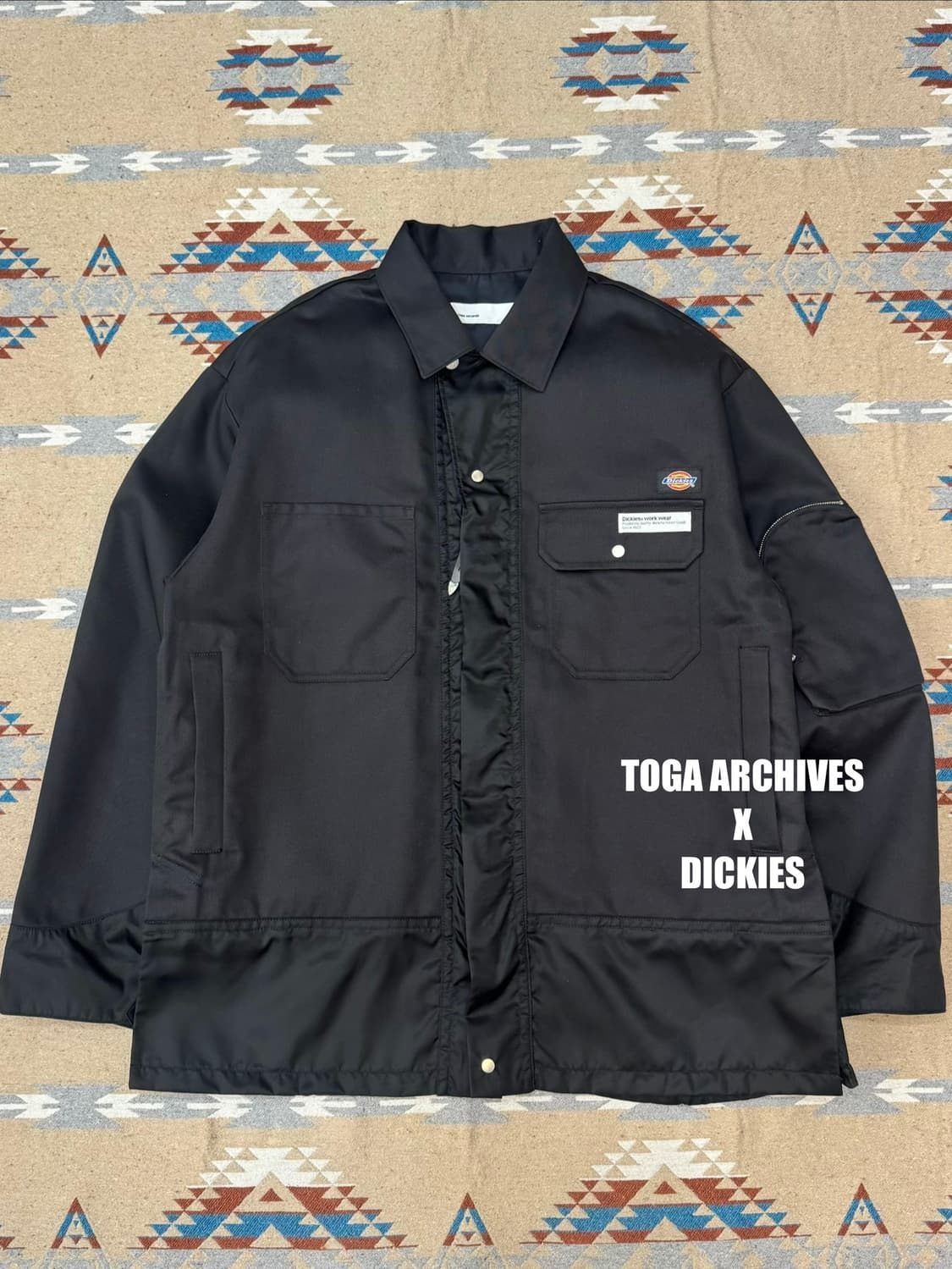 [XL] 토가 아카이브스 x 디키즈 워크 블루종 디키즈 SP 블랙 상품이미지1