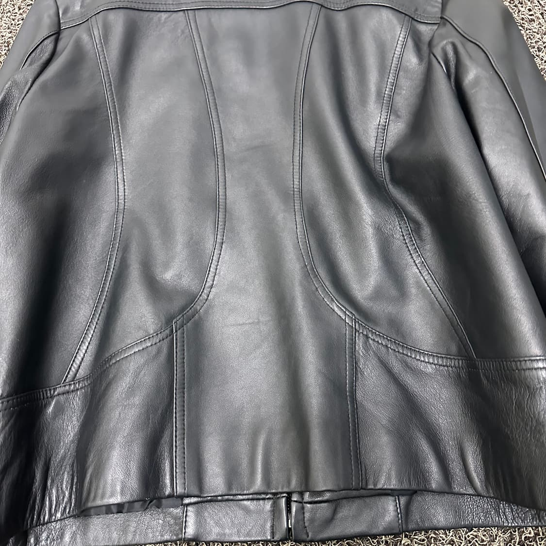 Hesa 헤사 양가죽 여성 가죽 자켓 블랙 77사이즈 상품이미지7