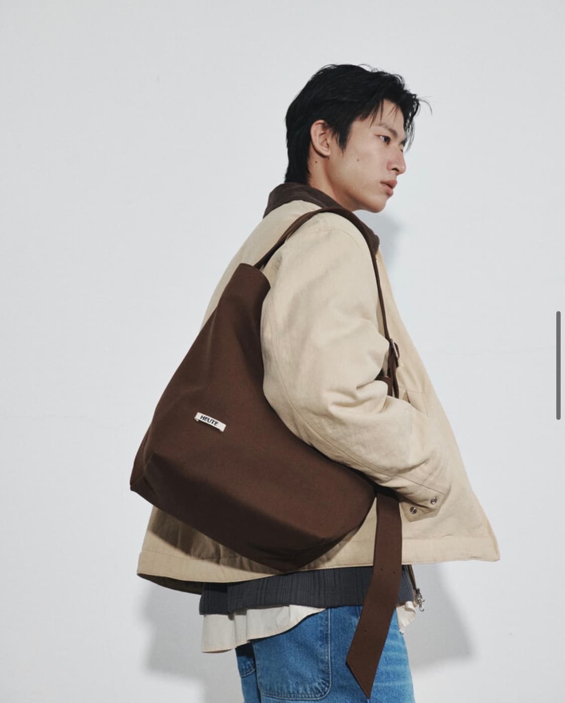 호이테 TAPE TOTE BAG (DARK MOCHA) 상품이미지1