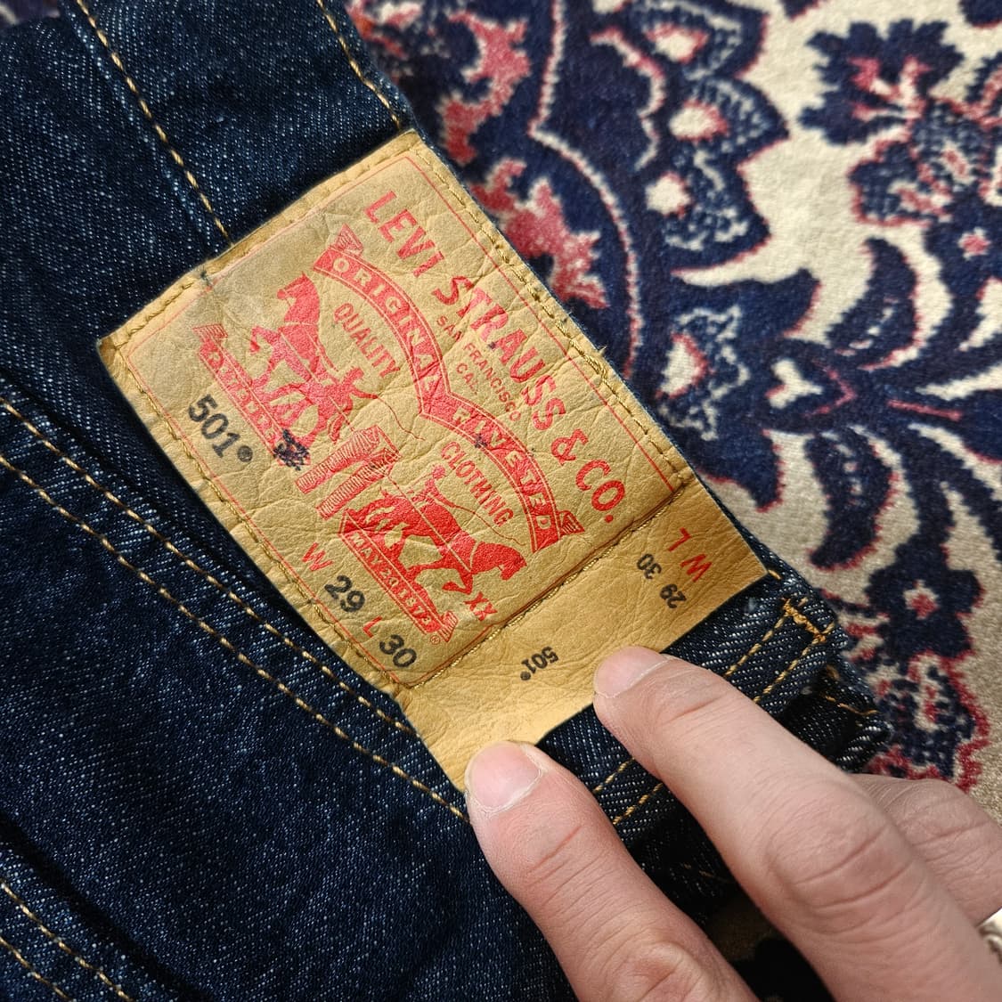 리바이스(Levis) No 501 워시드 데님팬츠 상품이미지8