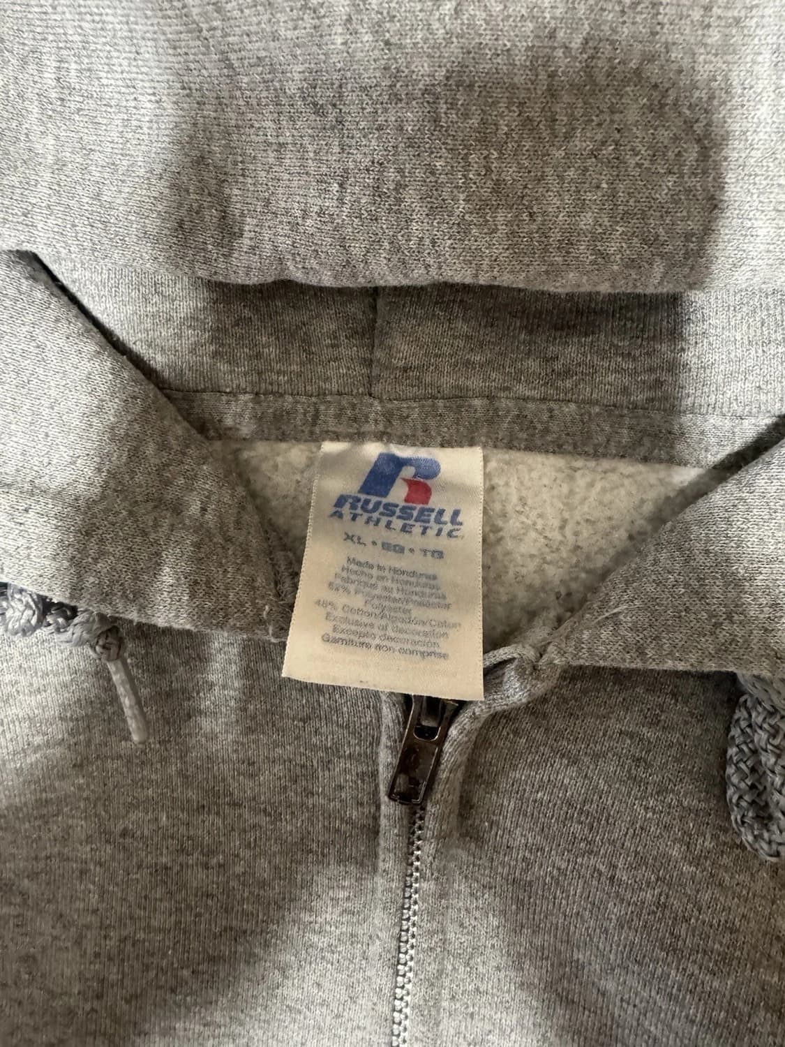 러셀 애슬레틱 스웻 후드집업 그레이 상품이미지3