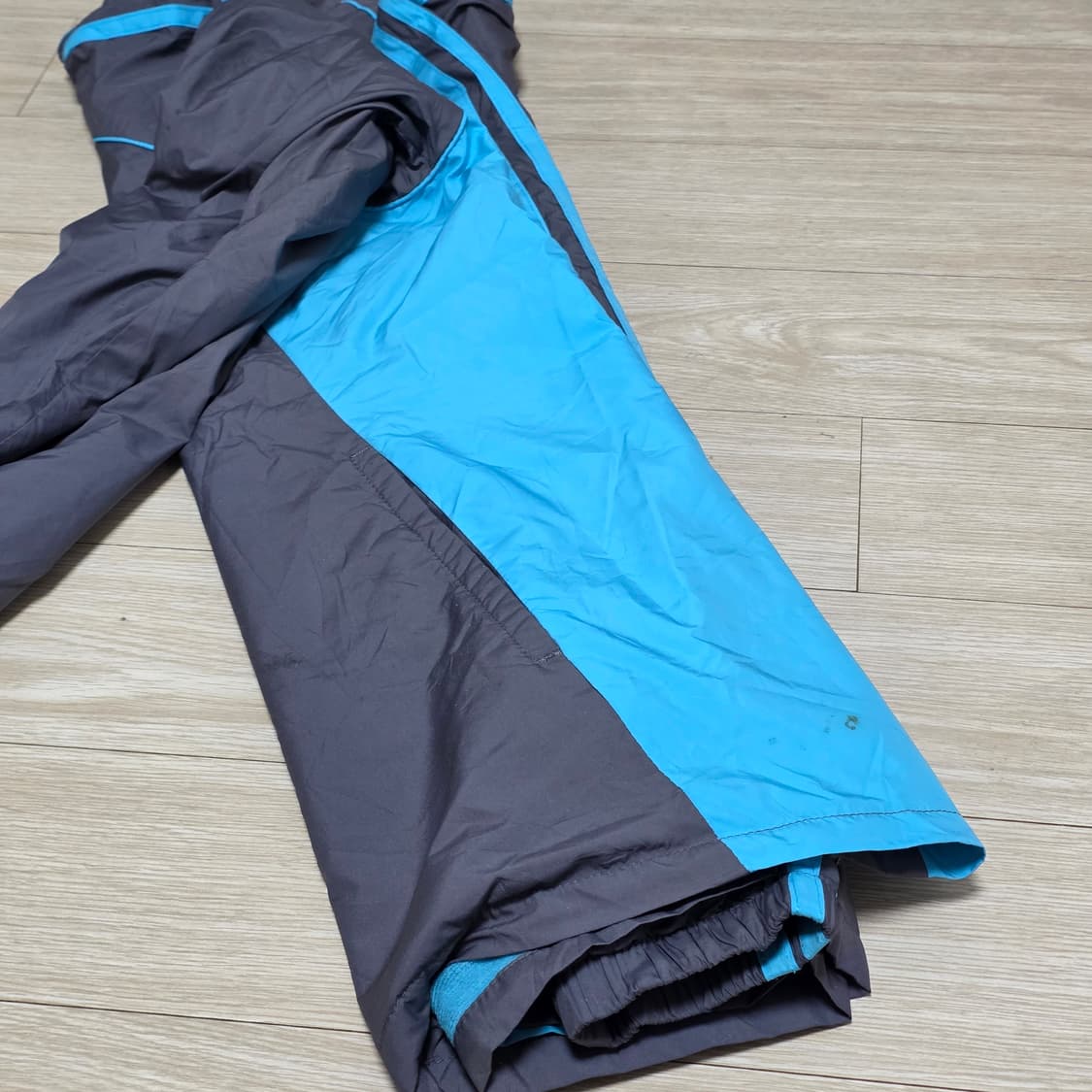 일본판 아디다스) 빈티지 회색x블루 배색 올드스쿨 희귀 바람막이 져지 상품이미지6