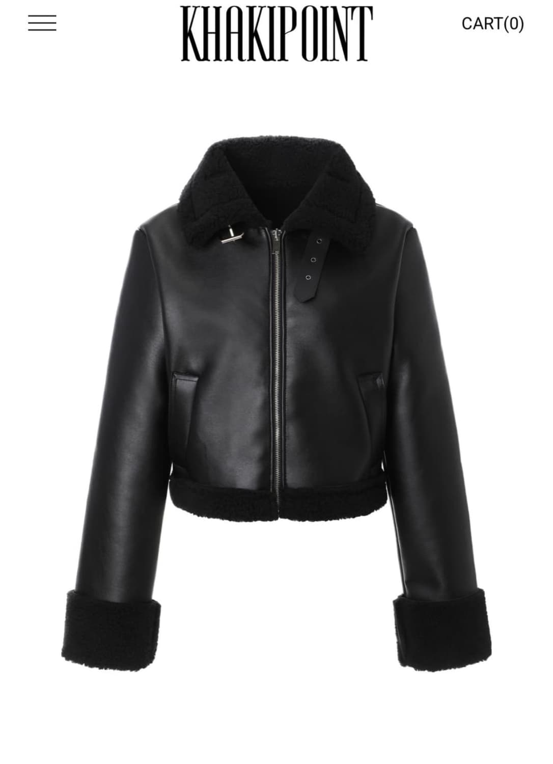 카키포인트 무스탕 상품이미지2