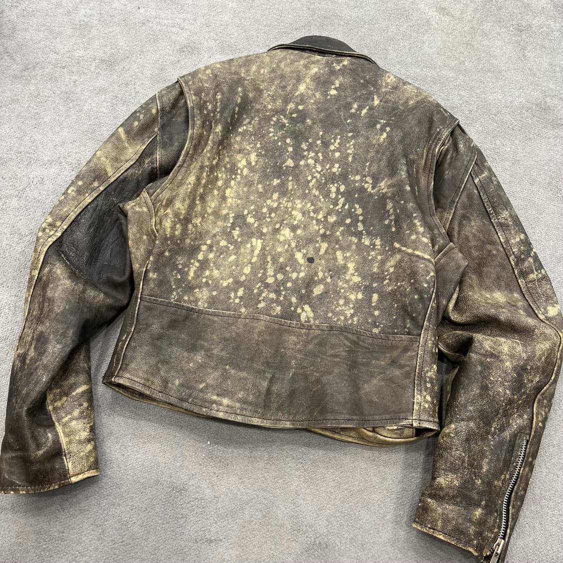 M 빈티지 소가죽 하드 에이징 라이더 가죽자켓 상품이미지4