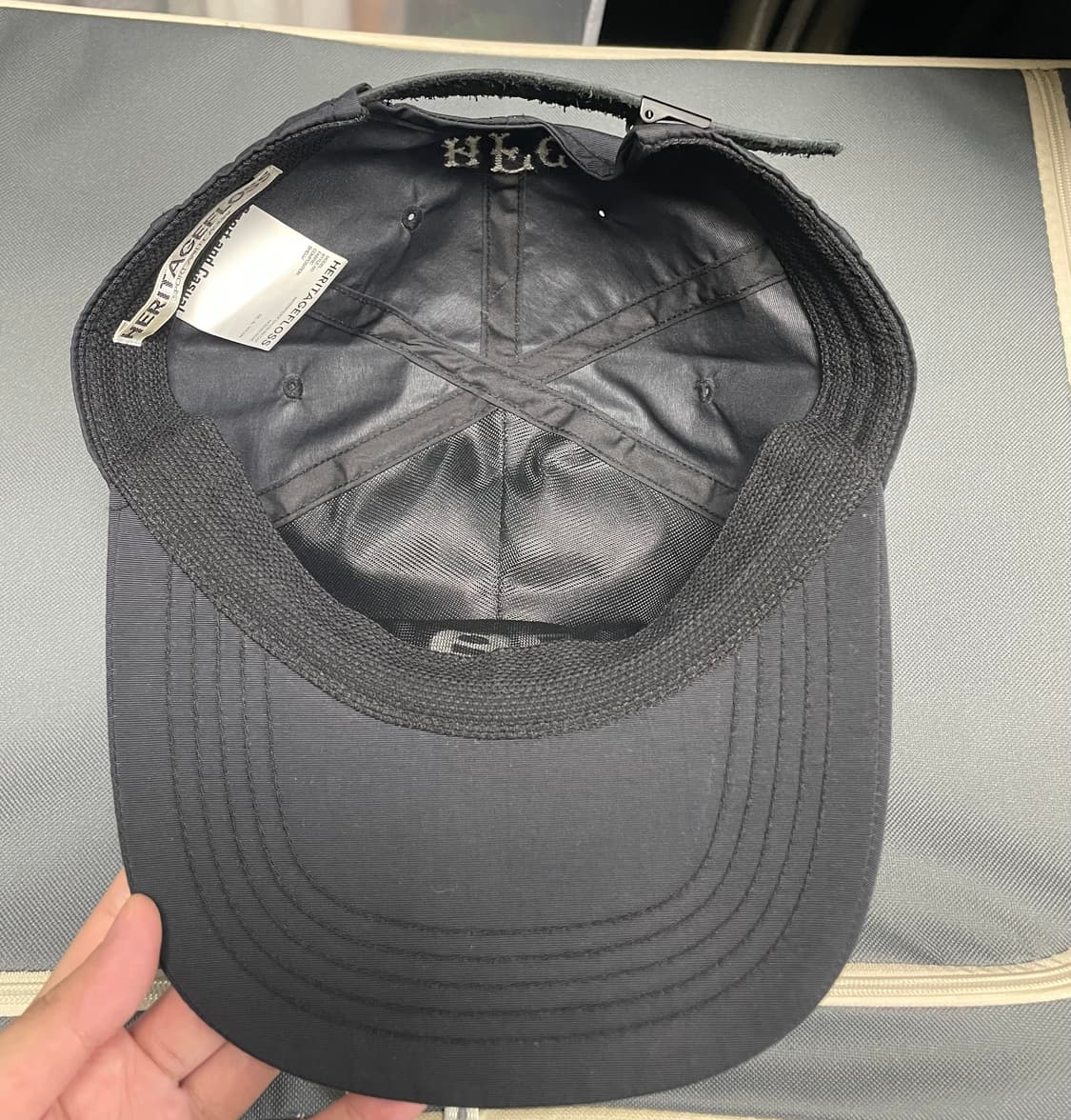 헤리티지플로스 워터프루프 나일론 워시드 BB캡 블랙 상품이미지6