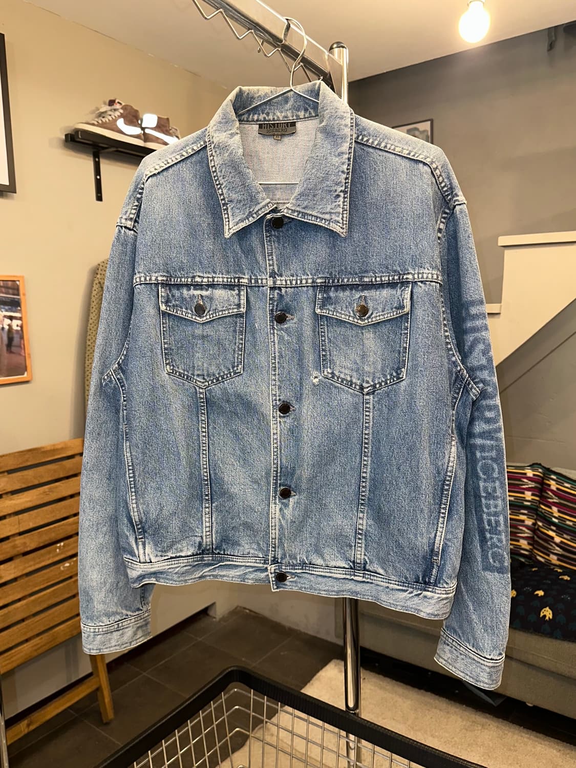 90‘s Iceberg disney American flags denim 상품이미지4