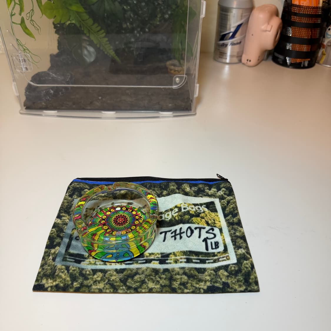 사이키델릭 만다라 명상 애쉬트레이 재떨이 상품이미지2