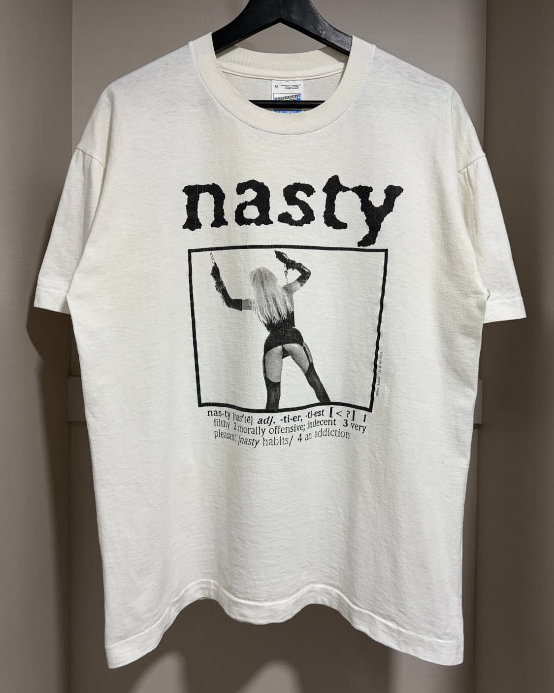 빈티지 90s Nasty Habits BDSM 티셔츠 상품이미지1
