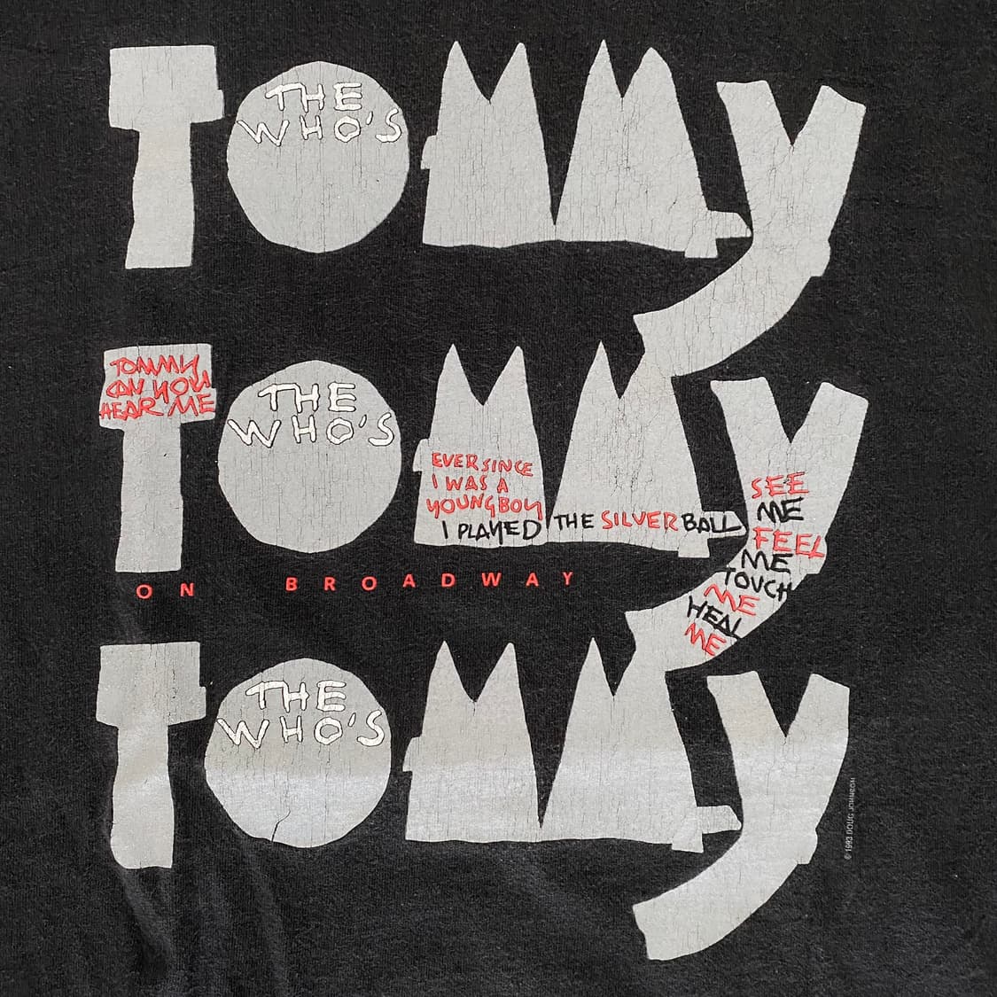 (XL) 90s 빈티지 the who tommy 더후 밴드티 상품이미지3
