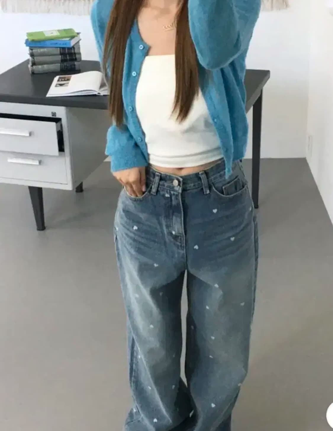 프리티영띵 하트 데님  상품이미지1