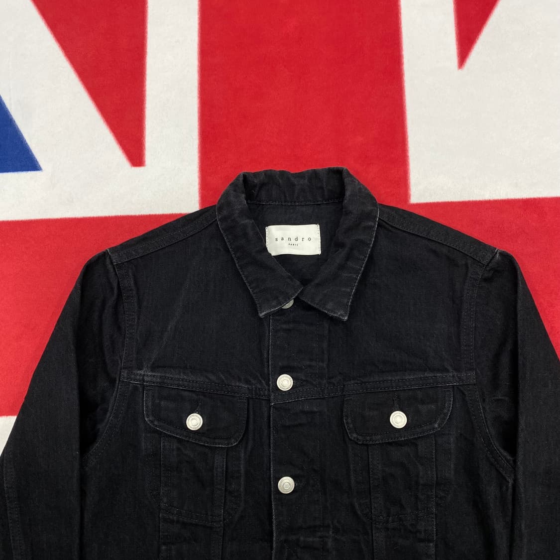 산드로 흑청데님 트러커자켓 M  상품이미지3