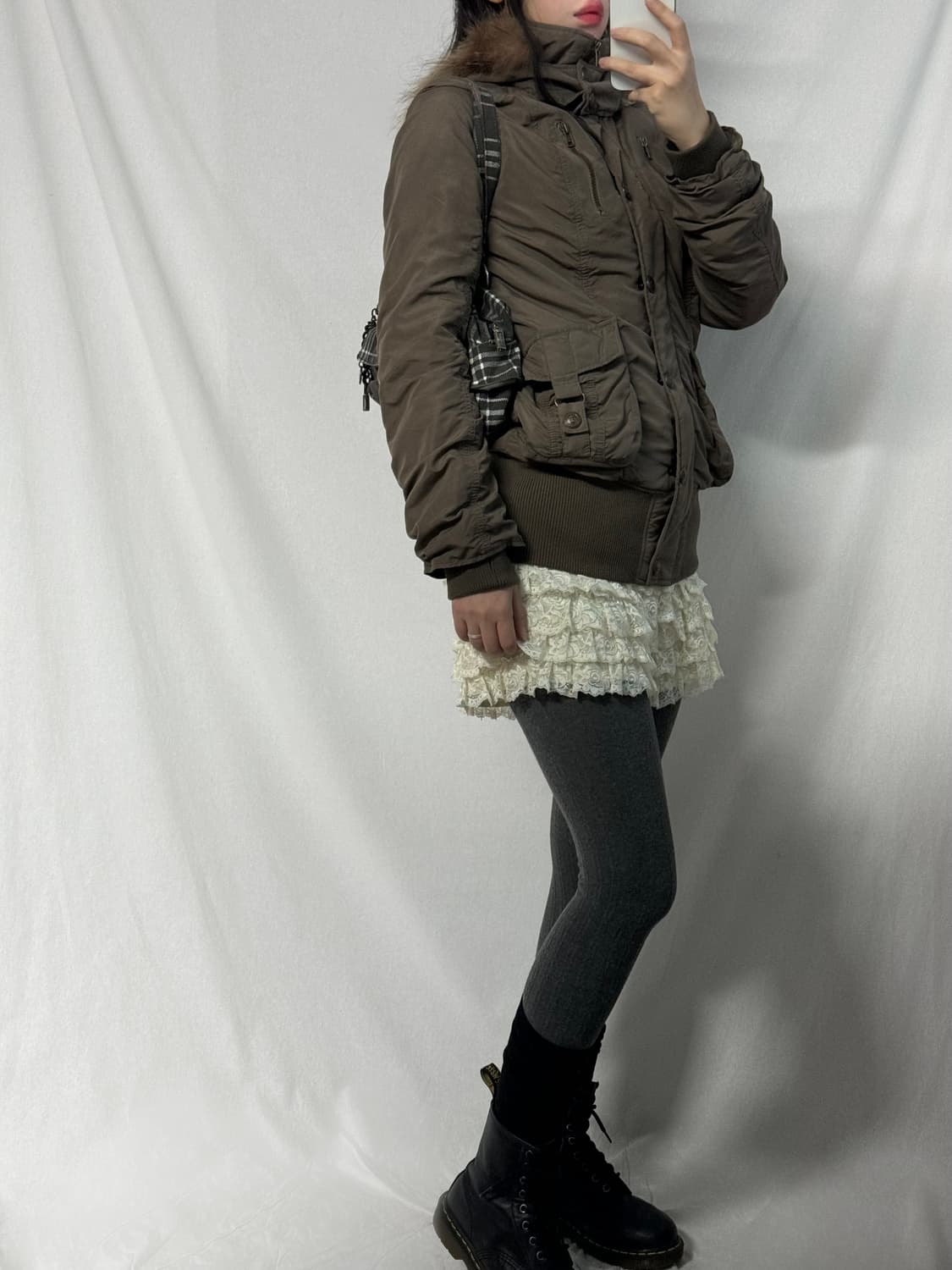 와이투케이 하이 넥 퍼 후디드 파카 상품이미지8