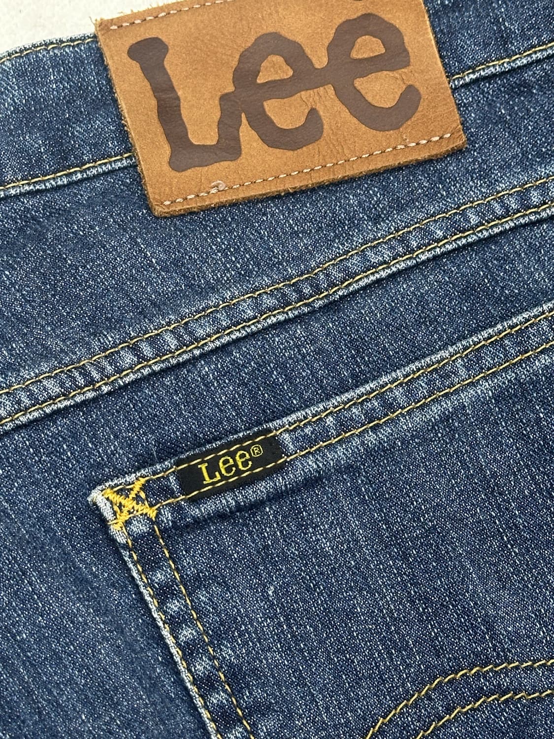 재팬 Lee 빈티지 중청 데님팬츠 청바지  일자핏 34  상품이미지6