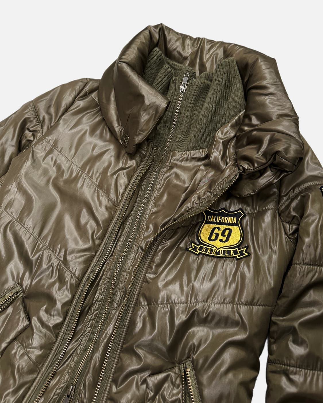 GARULA khaki layered paded jacket 상품이미지4