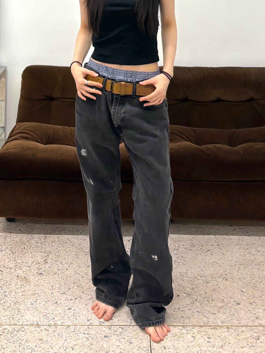 리바이스 505 레귤러 스트레이트 블랙 상품이미지3