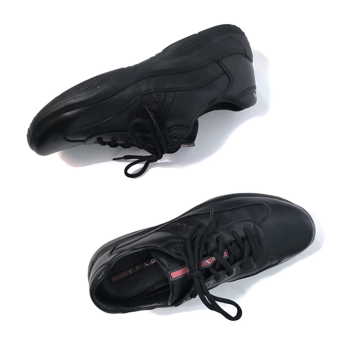 [UK8] 프라다 아메리카컵 스니커즈 블랙 상품이미지5